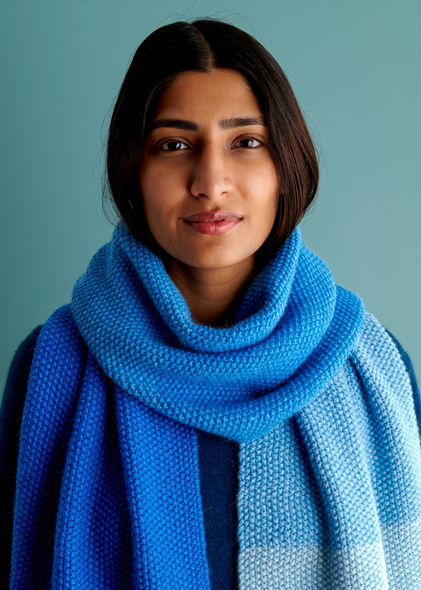 Nine-Note Seed Stitch Wrap in A New Color | Purl Soho