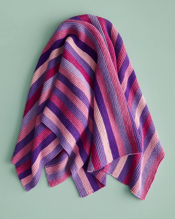 Shimmering Stripes Blanket | Purl Soho