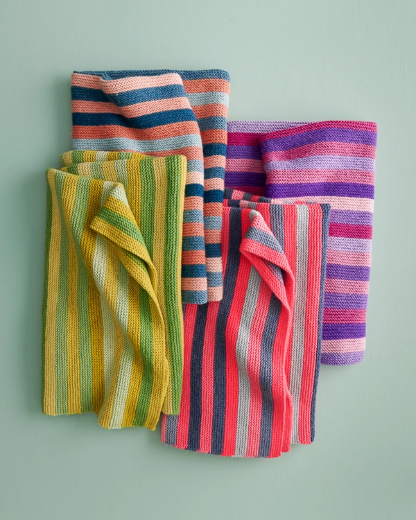 Shimmering Stripes Blanket | Purl Soho