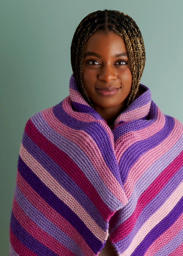 Shimmering Stripes Blanket | Purl Soho