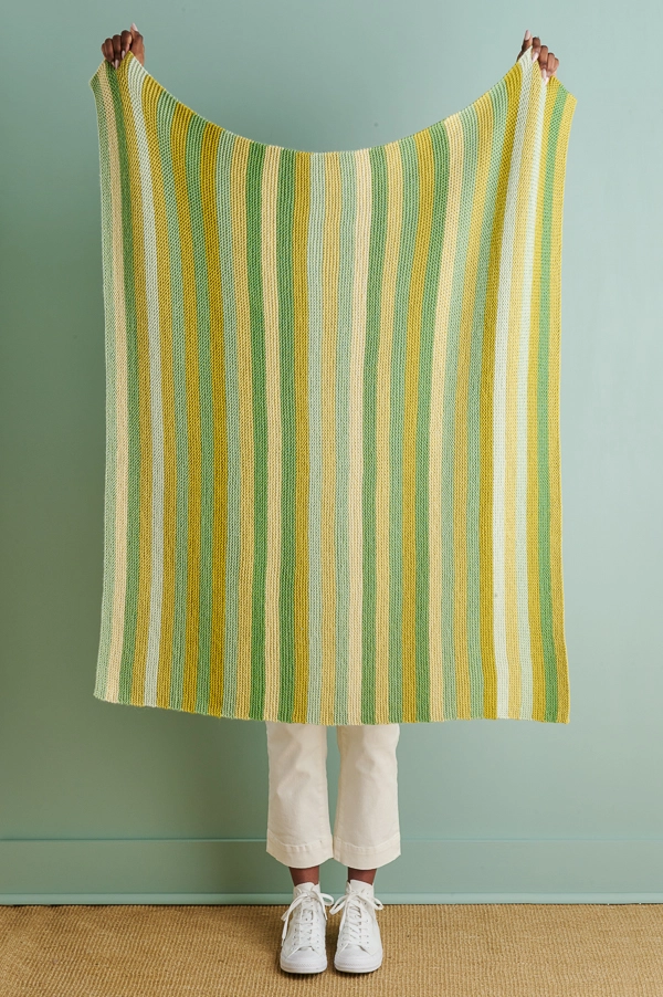 Shimmering Stripes Blanket | Purl Soho