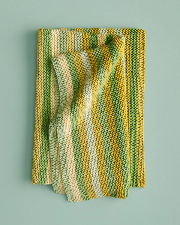 Shimmering Stripes Blanket | Purl Soho