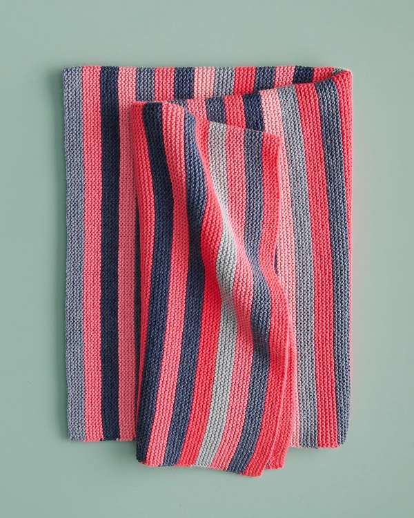 Shimmering Stripes Blanket | Purl Soho