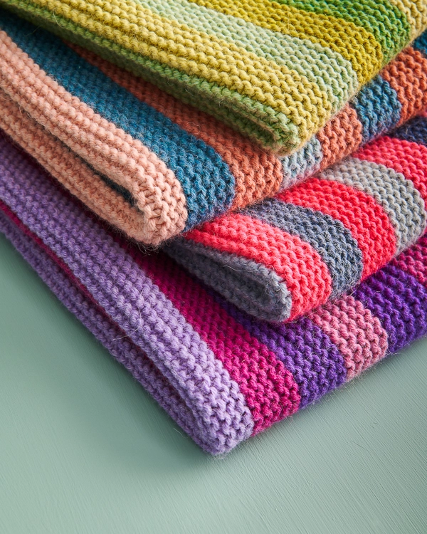 Shimmering Stripes Blanket | Purl Soho