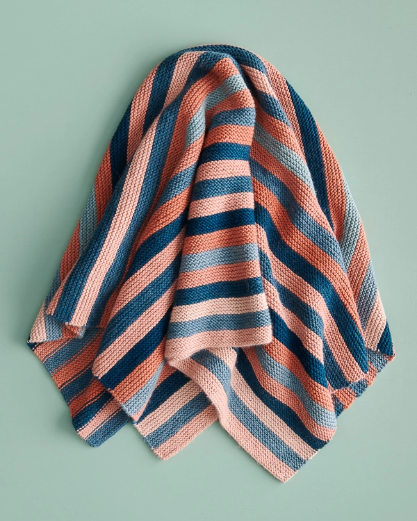 Shimmering Stripes Blanket | Purl Soho