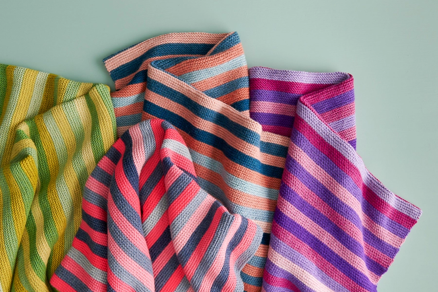 Shimmering Stripes Blanket | Purl Soho