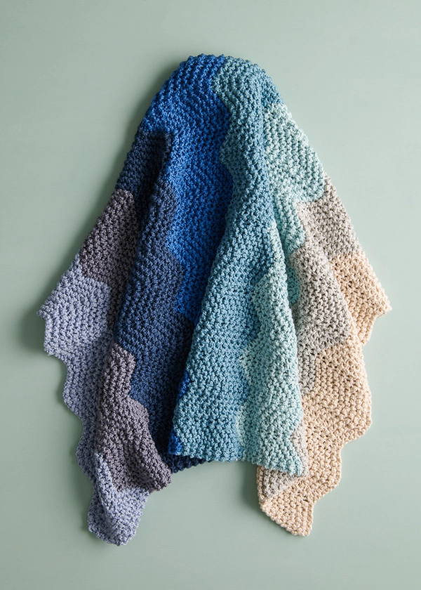 Chevron Baby Blanket in Serif | Purl Soho