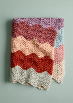Chevron Baby Blanket in Serif | Purl Soho