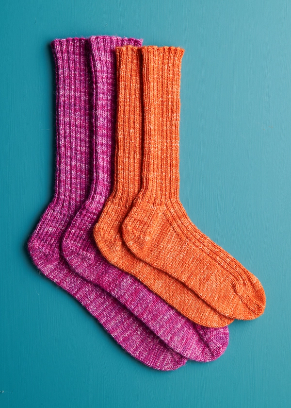 Perfect Fit Socks in Fine Print | Purl Soho
