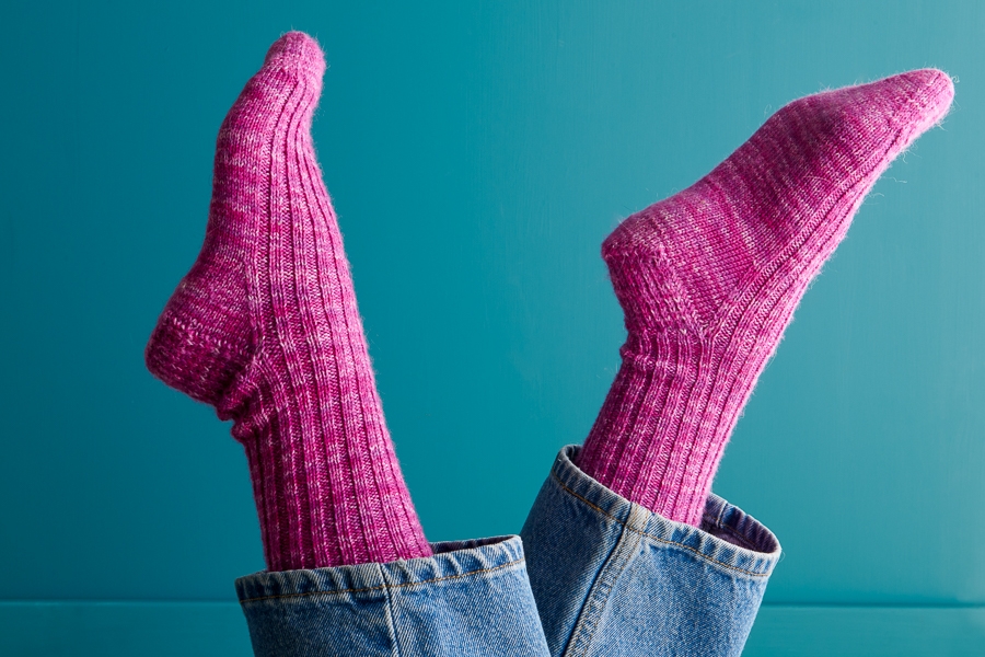 Perfect Fit Socks in Fine Print | Purl Soho
