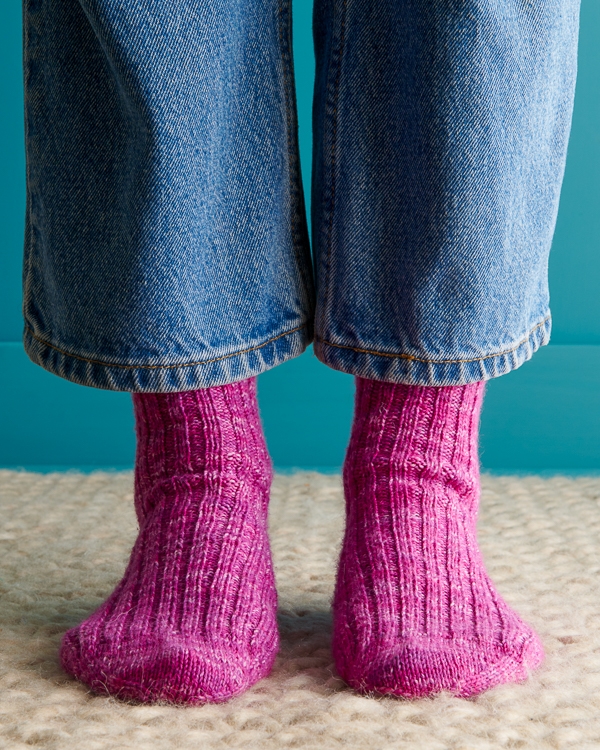 Perfect Fit Socks in Fine Print | Purl Soho