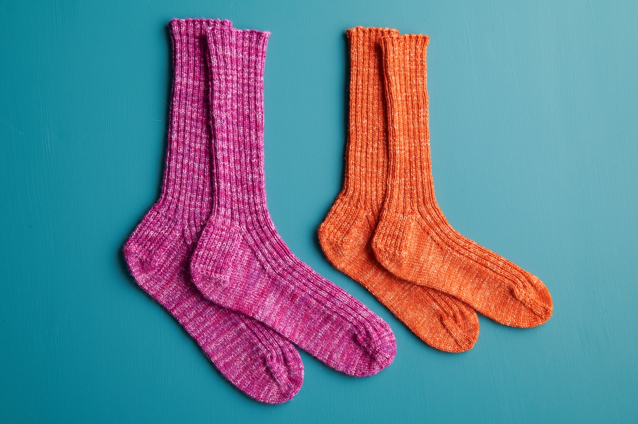 Perfect Fit Socks in Fine Print | Purl Soho