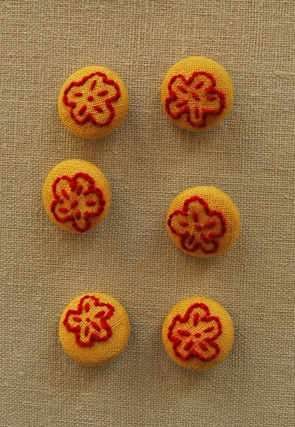 Embroidered Covered Buttons | Purl Soho