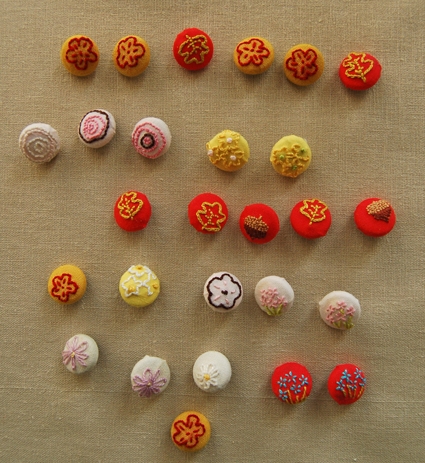 Embroidered Covered Buttons | Purl Soho