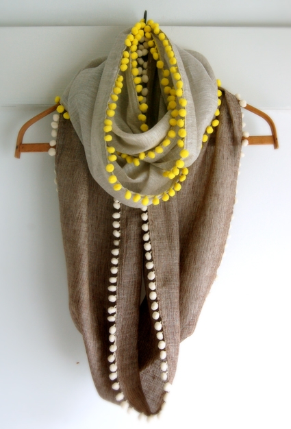 Long Pom Pom Cowl | Purl Soho