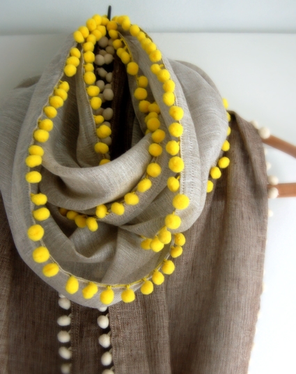 Long Pom Pom Cowl | Purl Soho