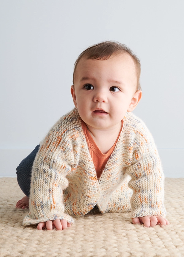 Simply The Best Cardigan for Babies + Toddlers in Pepper | Purl Soho