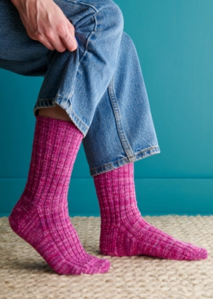 Perfect Fit Socks in Fine Print | Purl Soho