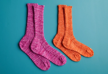 Perfect Fit Socks in Fine Print