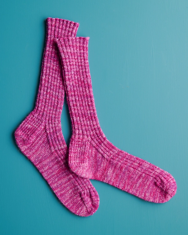 Perfect Fit Socks in Fine Print | Purl Soho