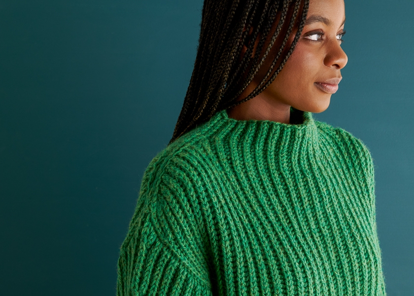 Big Brioche Turtleneck in Till | Purl Soho