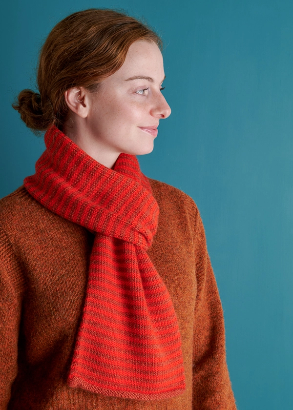 Keyhole Scarf in Stripes + New Colors | Purl Soho