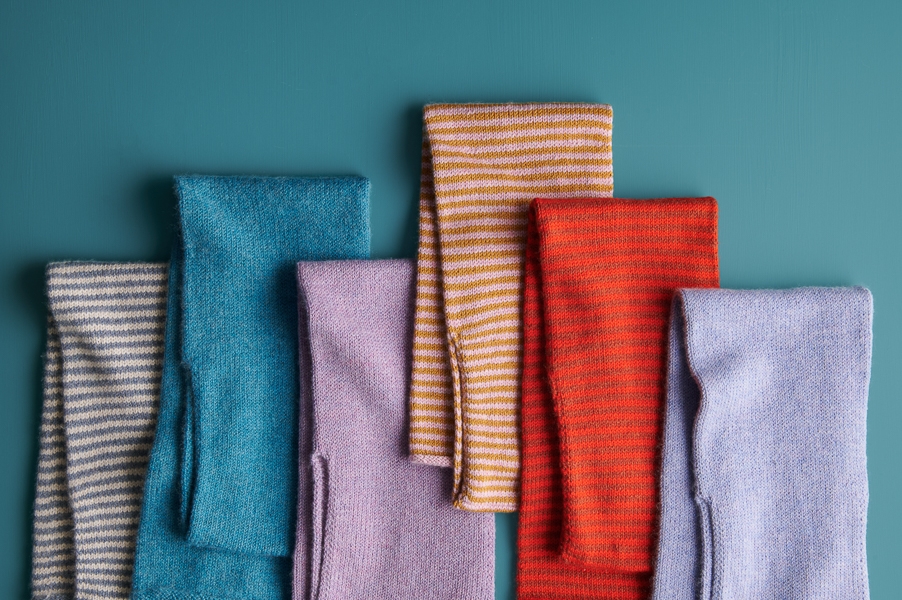 Keyhole Scarf in Stripes + New Colors | Purl Soho