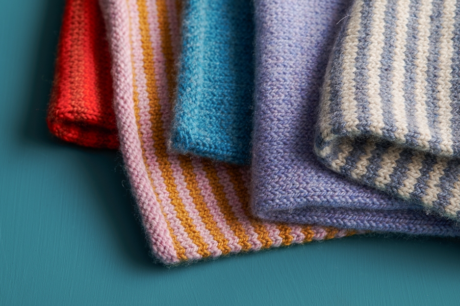 Keyhole Scarf in Stripes + New Colors | Purl Soho