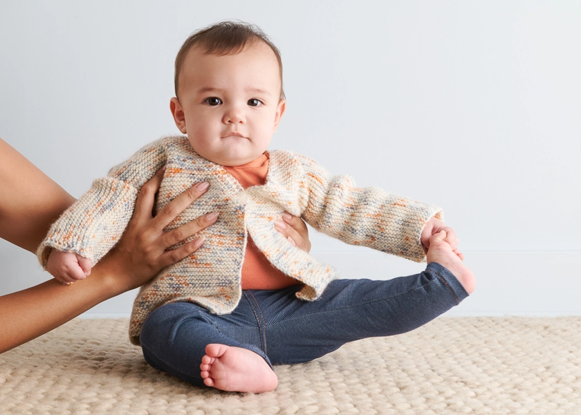 Simply The Best Cardigan for Babies + Toddlers in Pepper | Purl Soho