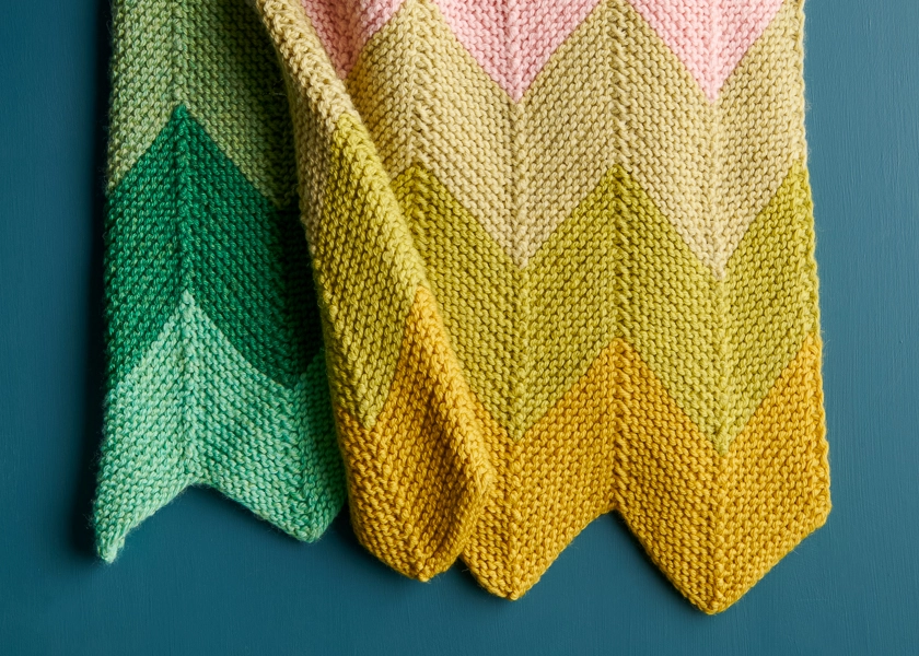 Vintage Chevron Blanket | Purl Soho