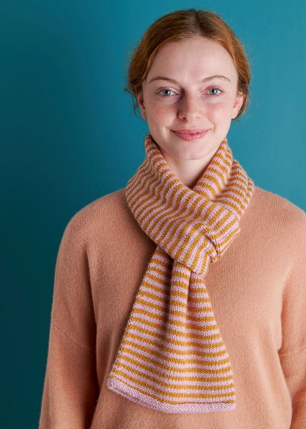 Keyhole Scarf in Stripes + New Colors | Purl Soho