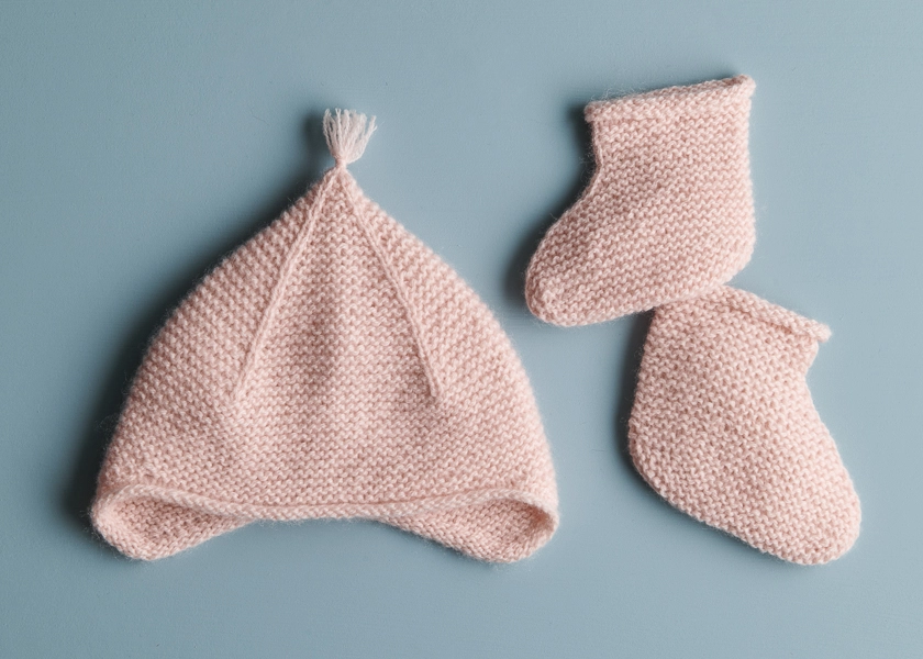 Little Garter Hat + Booties | Purl Soho