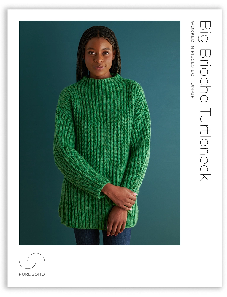Big Brioche Turtleneck in Till | Purl Soho
