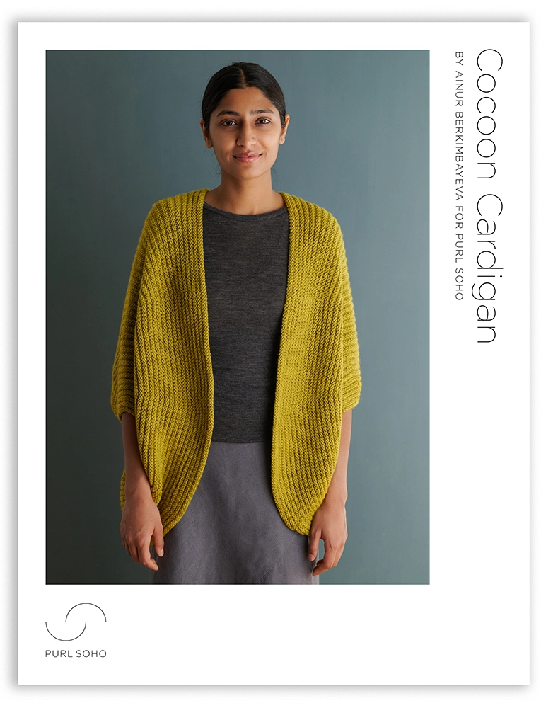 Ainur Berkimbayeva For Purl Soho: Cocoon Cardigan | Purl Soho