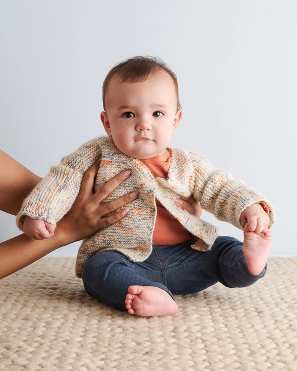 Simply The Best Cardigan for Babies + Toddlers in Pepper | Purl Soho