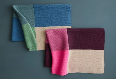Color Study Blanket in Daily Wool
