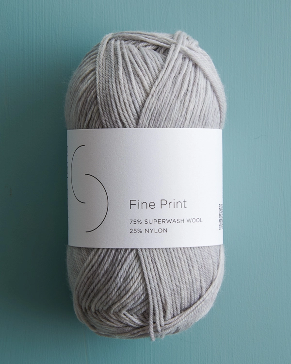 Easy Heel Colorblock Socks in Fine Print | Purl Soho
