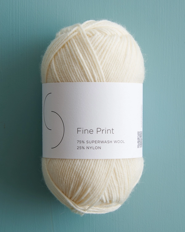 Easy Heel Colorblock Socks in Fine Print | Purl Soho