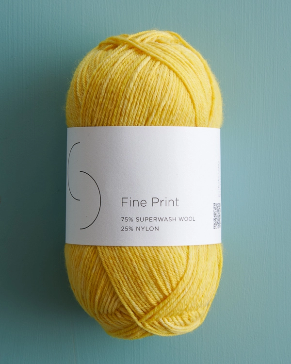 Easy Heel Colorblock Socks in Fine Print | Purl Soho