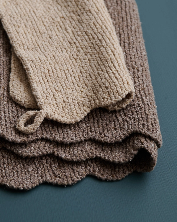 Easy Scalloped Washcloth + Hand Towels | Purl Soho