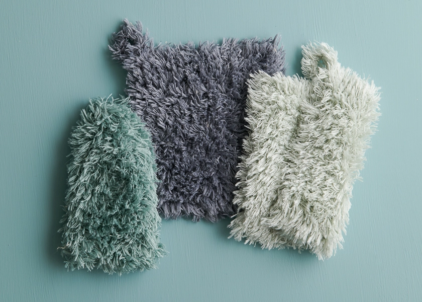 Fluffy Washcloth + Mitt | Purl Soho