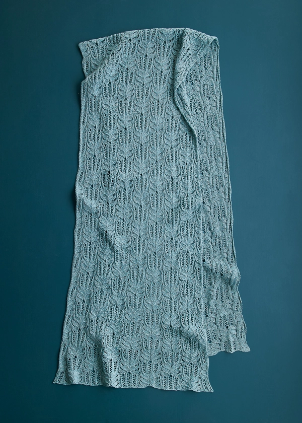 Botanical Lace Wrap in Cattail Silk | Purl Soho