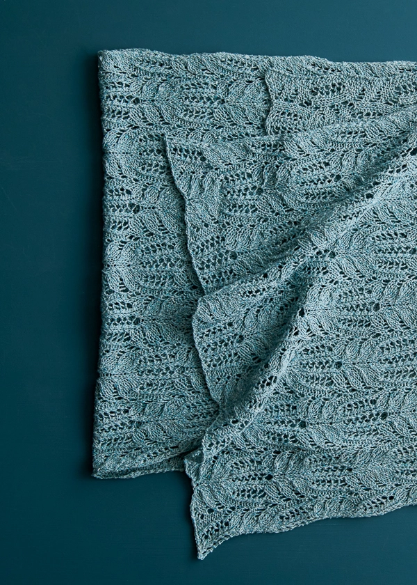 Botanical Lace Wrap in Cattail Silk | Purl Soho