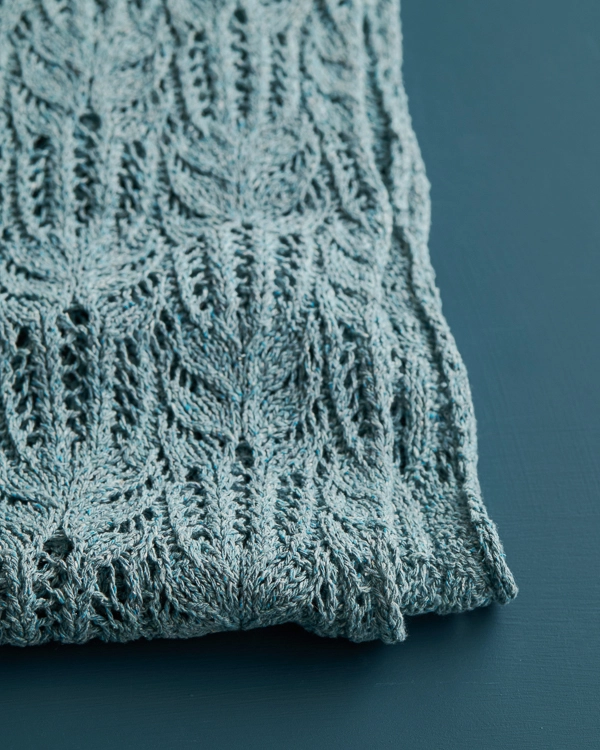 Botanical Lace Wrap in Cattail Silk | Purl Soho