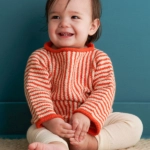 free Crayon Stripes Pullover knitting pattern in Purl Soho's Cotton Pure and Serif yarns