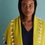 free Little Tassels Wrap knitting pattern in Purl Soho's Sketchbook Cotton yarn