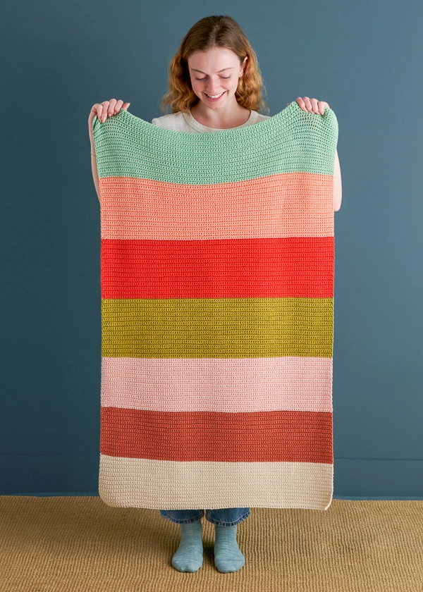 Crochet Super Easy Baby Blanket in Daily Wool | Purl Soho