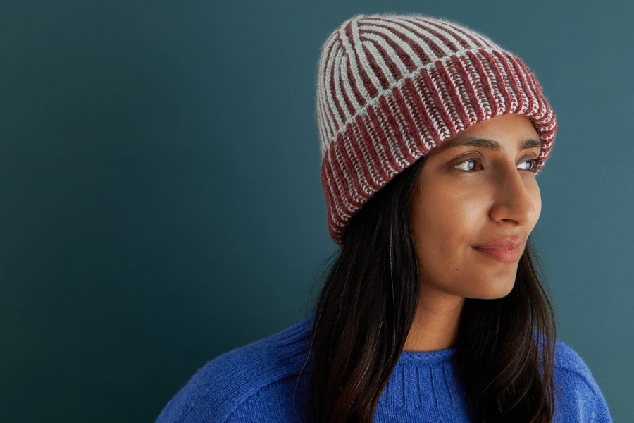 Two-Color Brioche Hat | Purl Soho