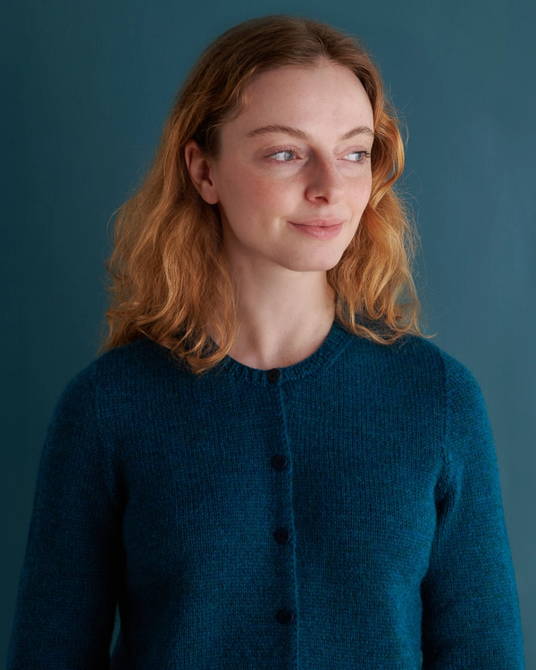 Classic Crewneck Cardigan: Sweater Knitting Pattern