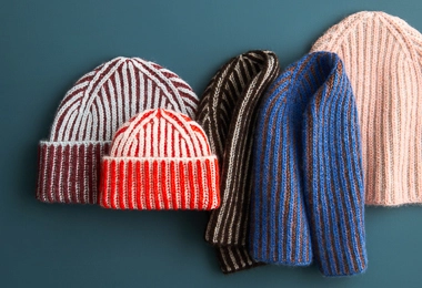 Two-Color Brioche Hat